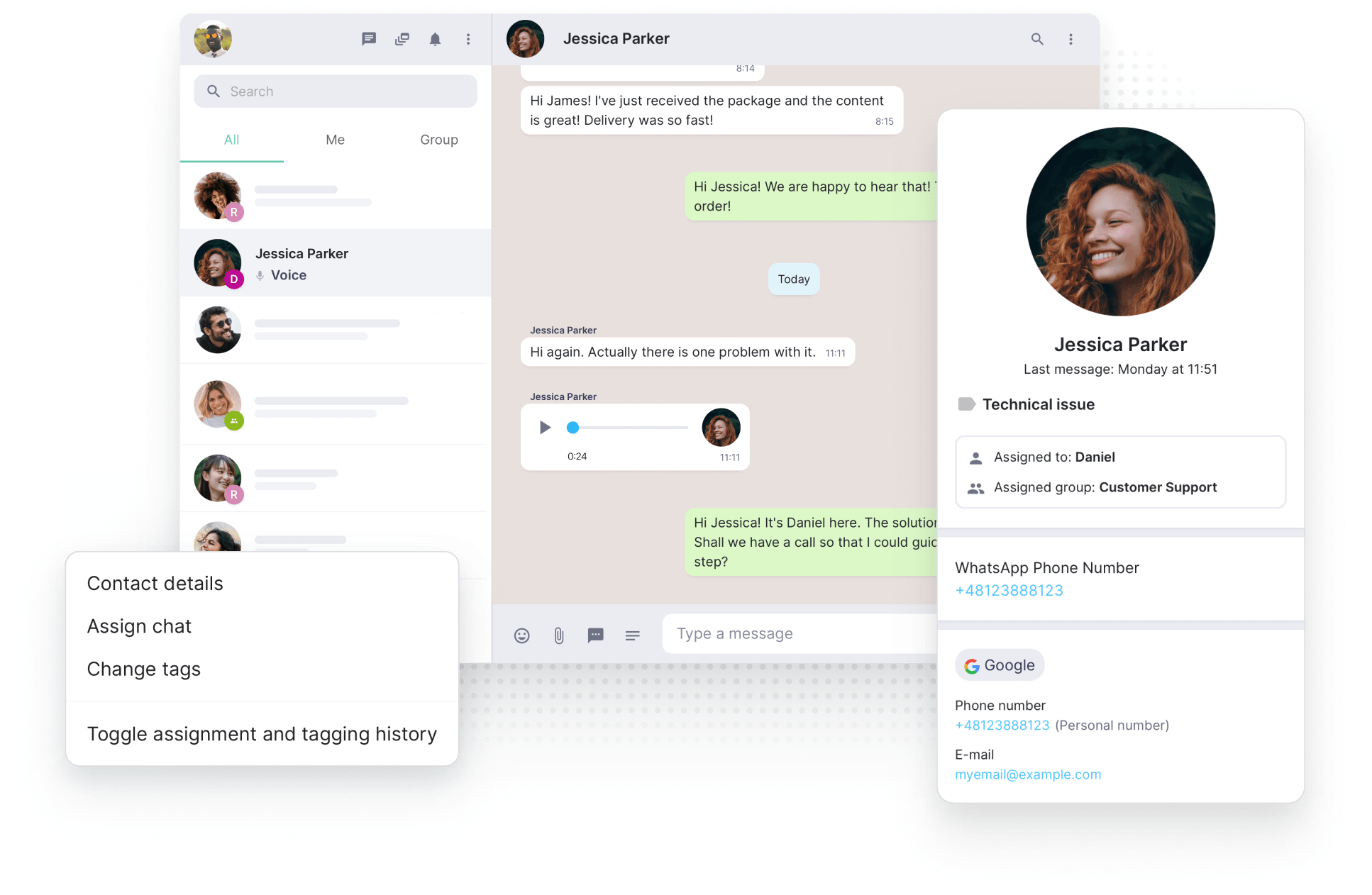 API WhatsApp Business e API di integrazione API aperte per l'integrazione con CRM, Bot, Dati, ecc.