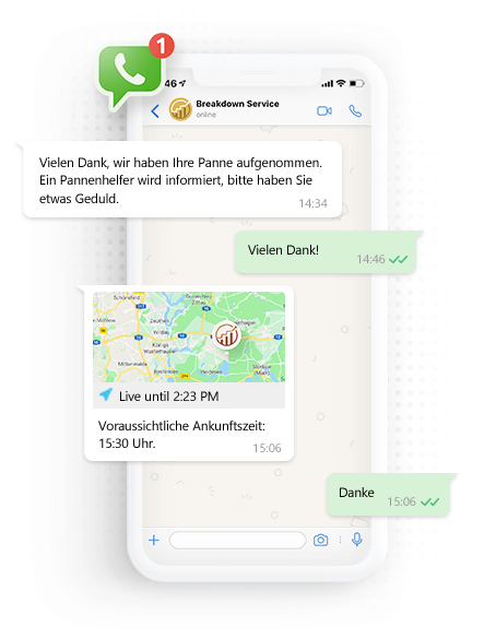 WhatsApp für CRM Benachrichtigungen