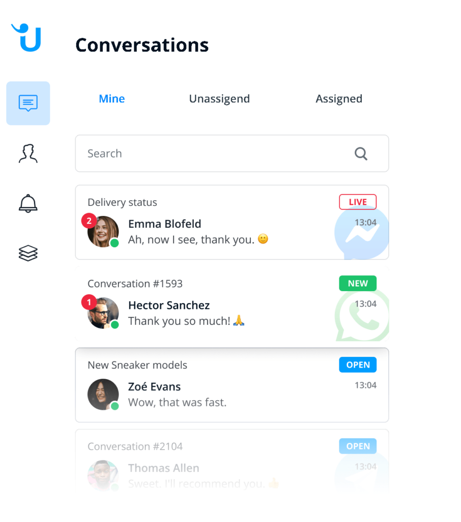Userlike Inbox